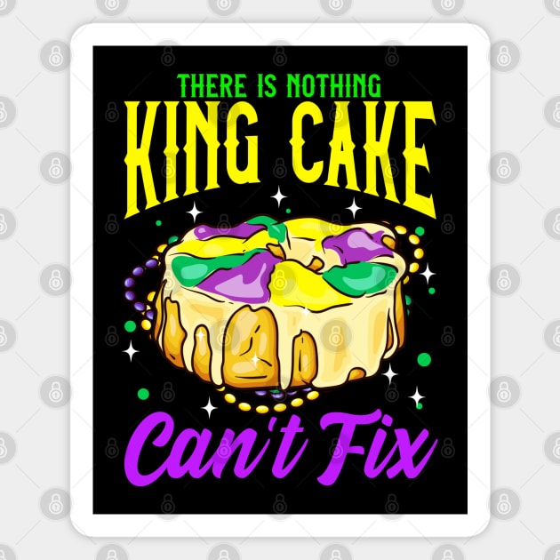 Mardi Gras King Cake Magnet by E